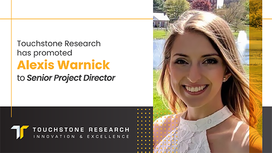 Touchstone Research Promotes Alexis Warnick to Senior Project Director