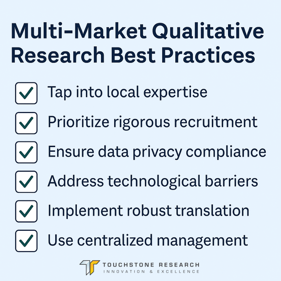 Multi-Market Qualitative Research Best Practices Checklist