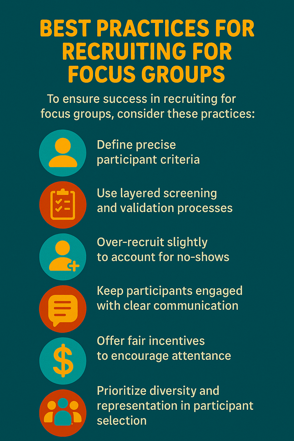 Best Practices for Recruiting for Focus Groups