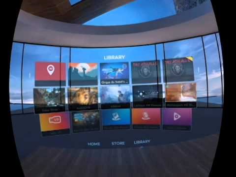 Samsung Gear VR Homescreen